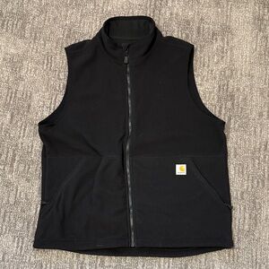 Carhartt Black Sleeveless Vest with Logo Patch
